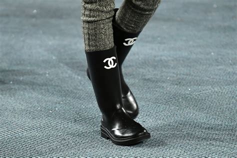 chanel rubber shoes white|chanel rain boots 2022.